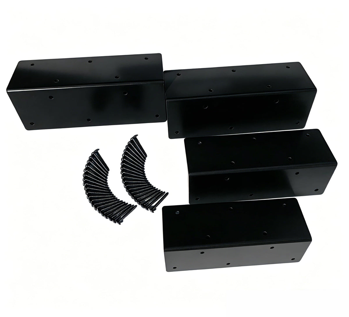Hi Flame 2x6 wood secured in brackets for stable sides