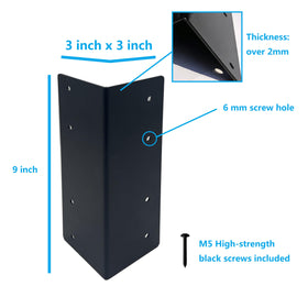 Hi Flame corner brackets closeup steel 2mm highlights durable material and secure slat support