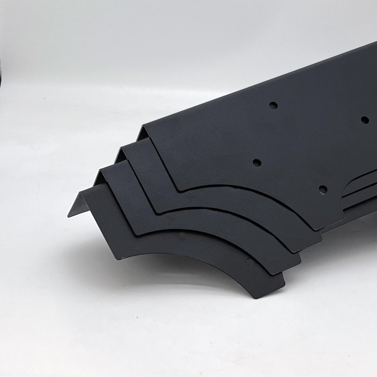 Hi Flame corner brackets mounted at a garden bed corner for firm support.