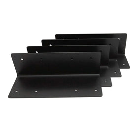 Hi Flame installed brackets on a bed show finished, sturdy raised bed setup