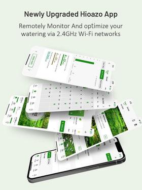 HiOazo app control screen showing remote watering options for convenience