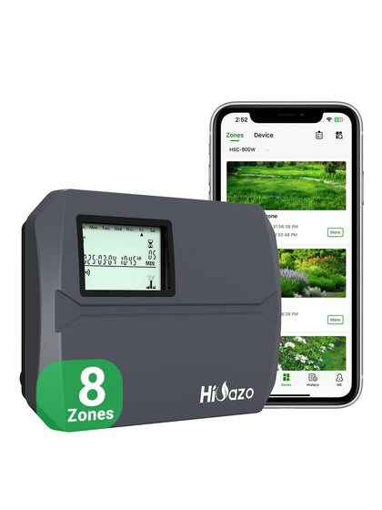 HiOazo Smart Sprinkler Controller main unit with WiFi for easy irrigation control