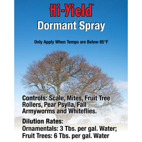 Hi-Yield VPG DPD Dormant Spray Oil being applied to a tree for seasonal protection.