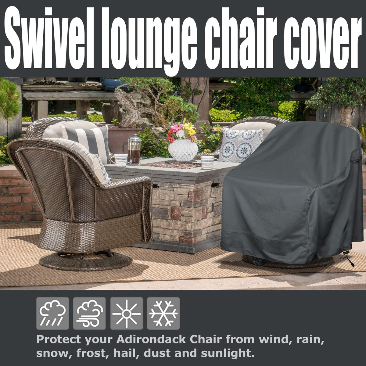 Hi-Your-Cover waterproof material provides four-season protection and simple maintenance