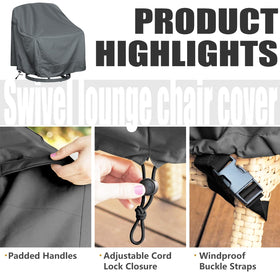 Hi-Your-Cover cover uses wind buckles and rope to stay in place