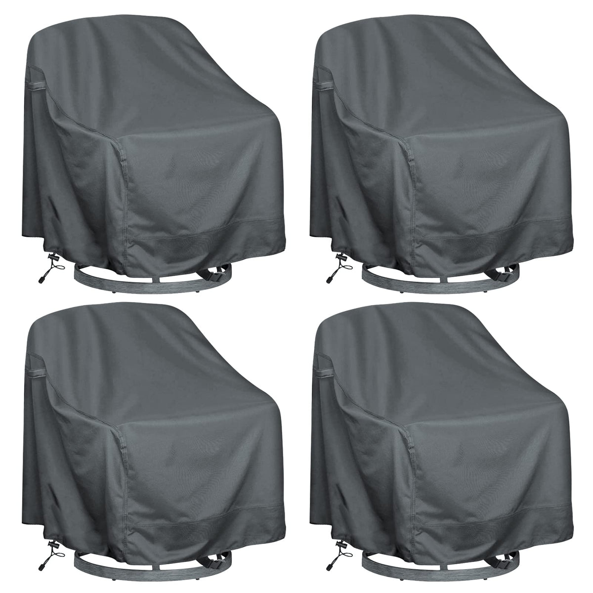 Hi-Your-Cover swivel lounge chair cover shields outdoor chair from rain and sun