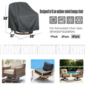 Hi-Your-Cover outdoor chair cover shows fabric handles for easy installation