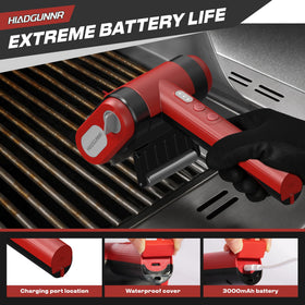 HIADGUNNR 304 stainless bristles remove residue without scratching, keeping your grill safe.