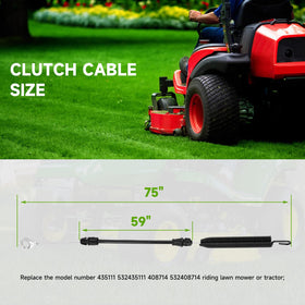 Robust aluminum eyelet clutch cable by HIAORS for durability