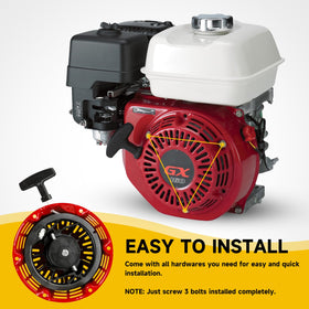 HIAORS GX160 mounting bolts and hardware fit securely during installation.