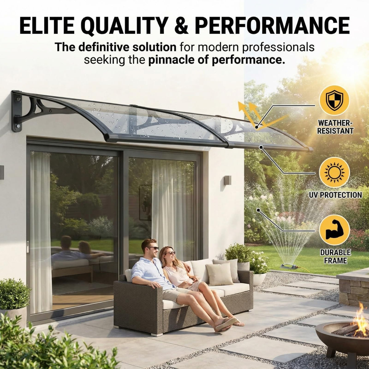 Hiapes versatile application spanning front doors and balconies