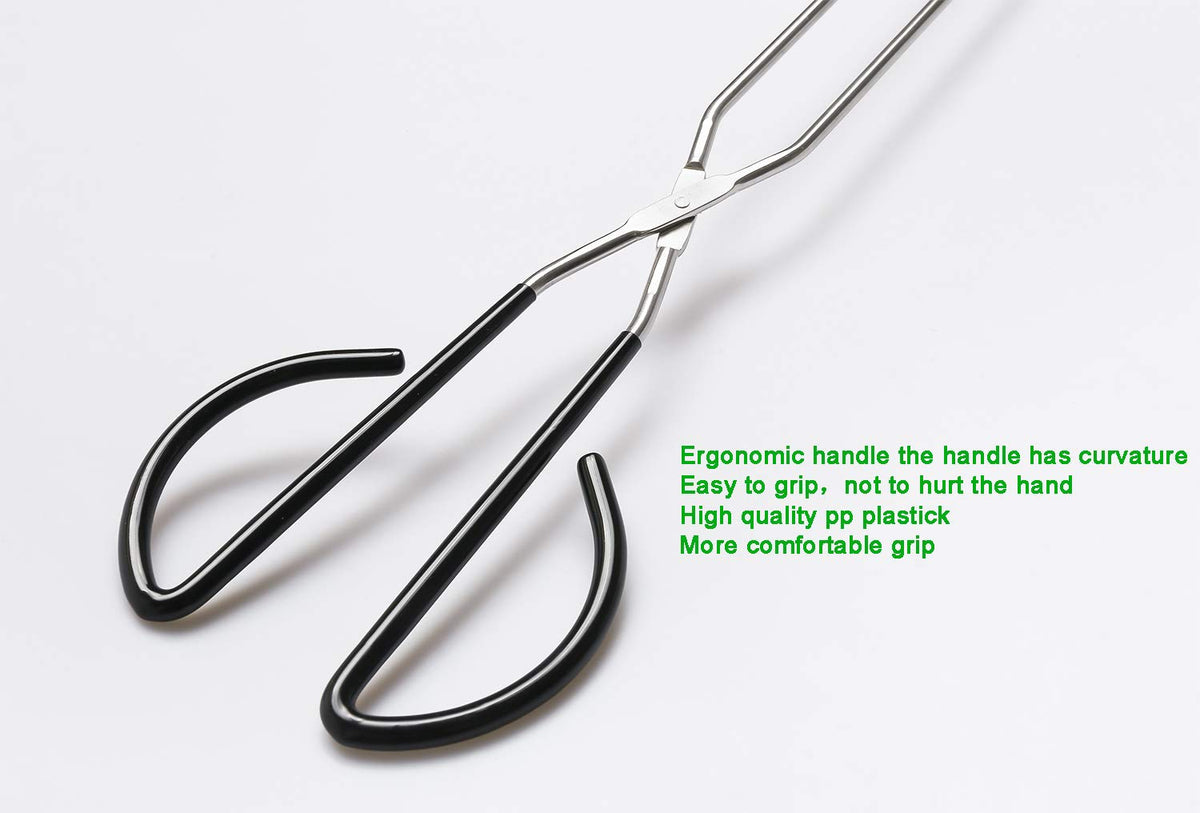 Hiash 16-inch scissor tongs stainless blade detail highlighting durable construction