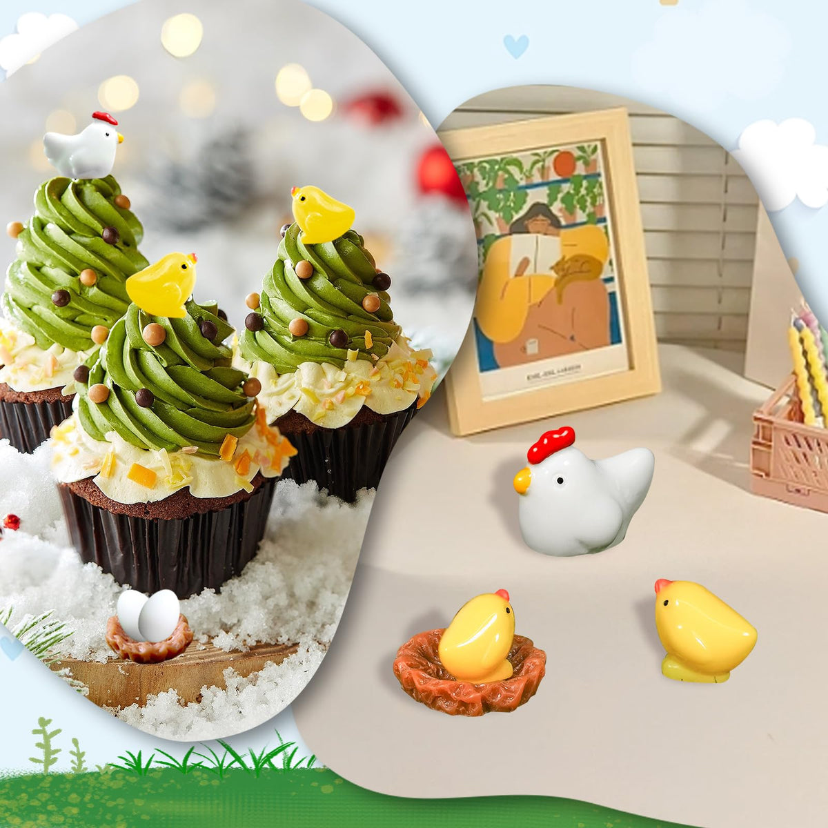 Hiawbon Christmas miniature set adds festive garden charm