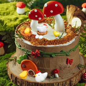 Hiawbon fairy garden chicken scene brings whimsy to outdoor displays