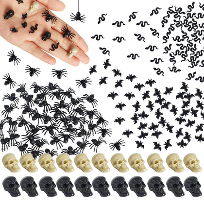 Hiawbon spider mini decor enhances Halloween fairy garden realism