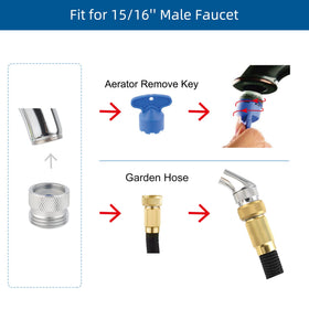 Hibbent aerator key included for easy maintenance
