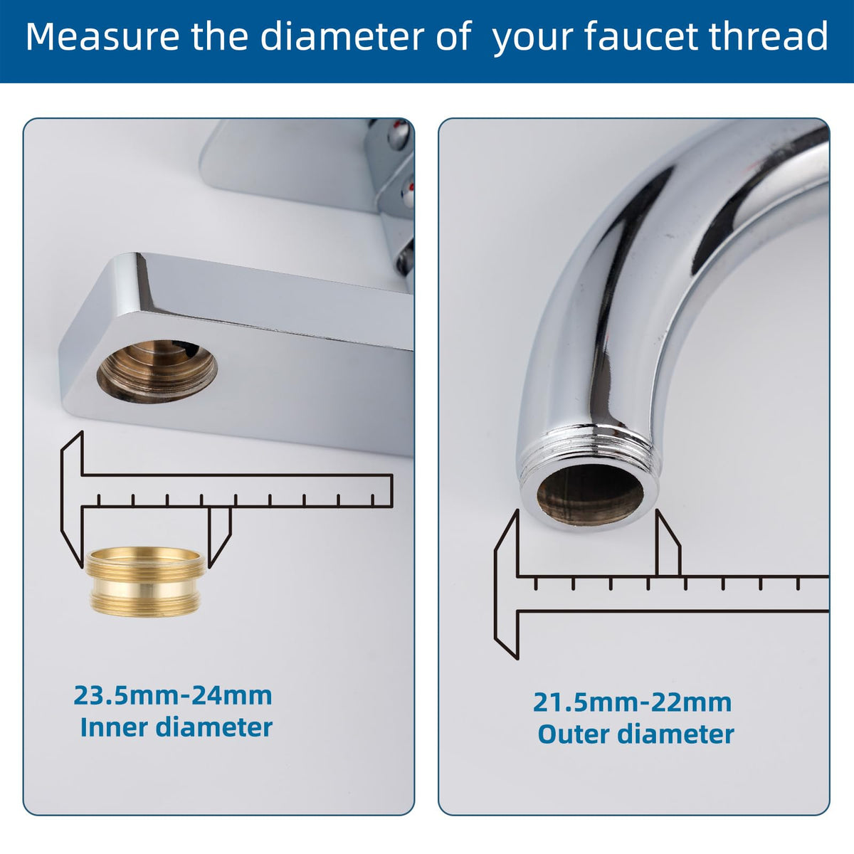 Hibbent chrome-plated fittings illustrate seamless faucet-to-hose connection