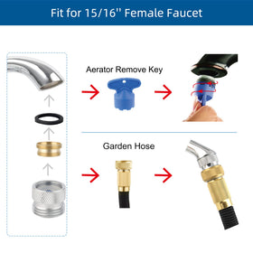 Hibbent installation multi-thread design enables quick setup on faucets