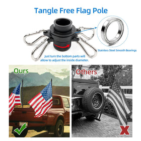 HIBLE flag pole includes 1-year warranty and responsive customer service.