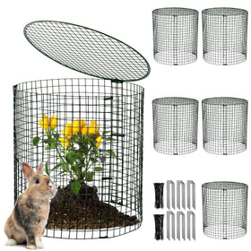 Hiboom garden protector cage assembly view showing easy setup and protection