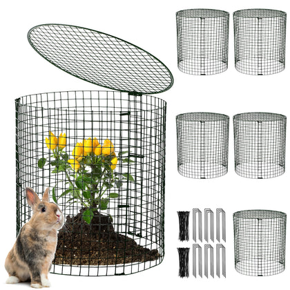Hiboom garden protector cage assembly view showing easy setup and protection