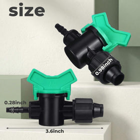Hiboom extended barb takeoff design improves reach and secure connections.