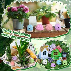 Hiboom compact hedgehog figures add charm to tables and shelves