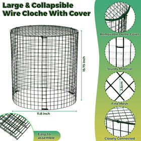 Hiboom removable top cover shields young plants from larger visitors