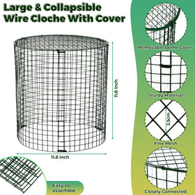 Stackable Hiboom cages expand protection for larger garden beds.