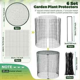 Hiboom stakes and ties secure the cage firmly into soil for stability