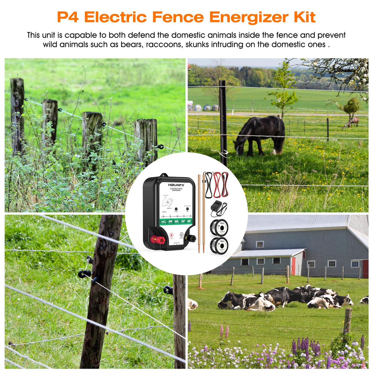 HIBUMFX eight-mile-range-energizer broad coverage for larger properties.