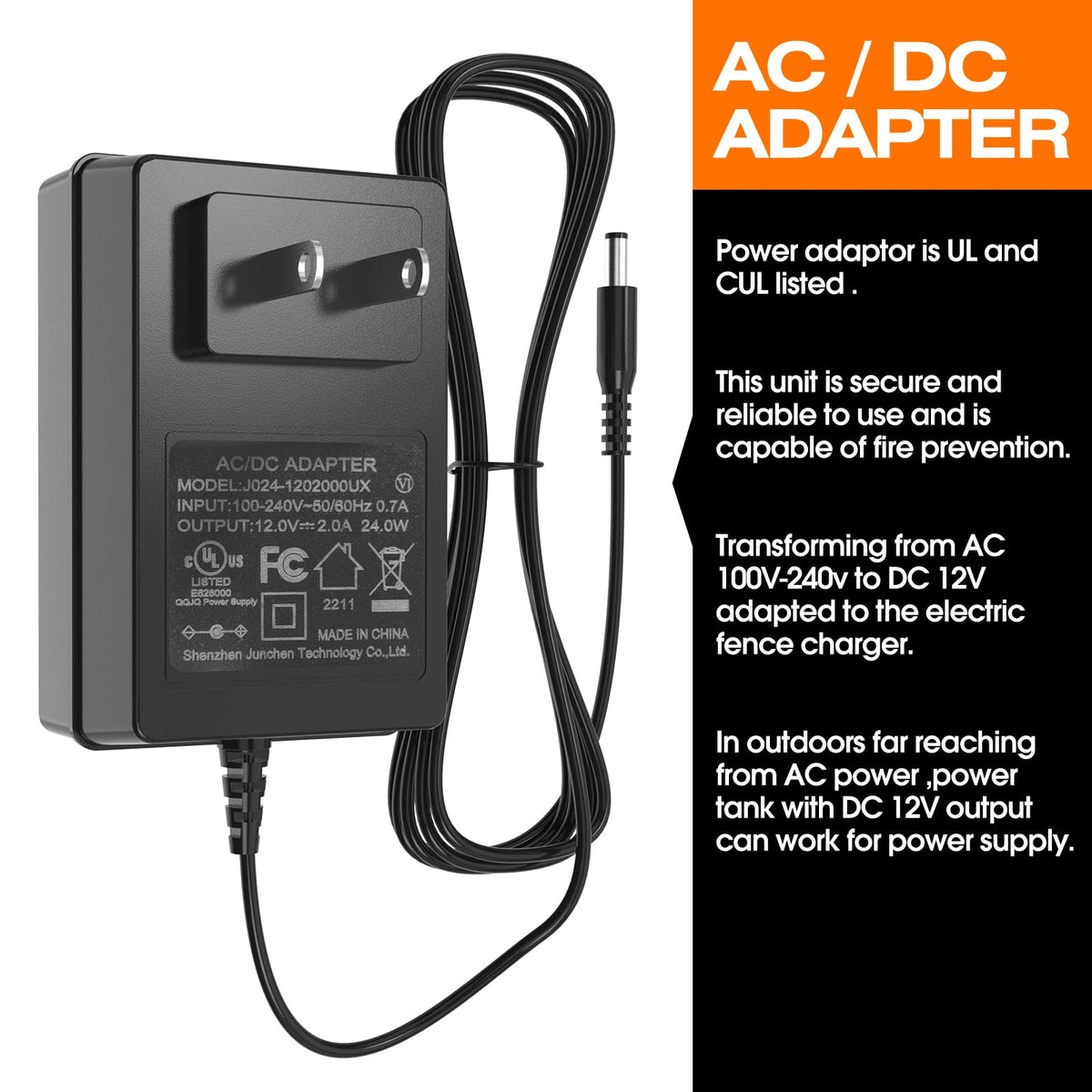 HIBUMFX rainproof-outdoor-box weatherproof enclosure protects the charger.