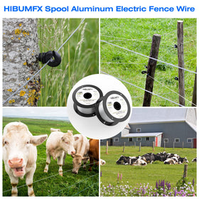 HIBUMFX aluminum wire handles tension for sturdy, secure fencing.