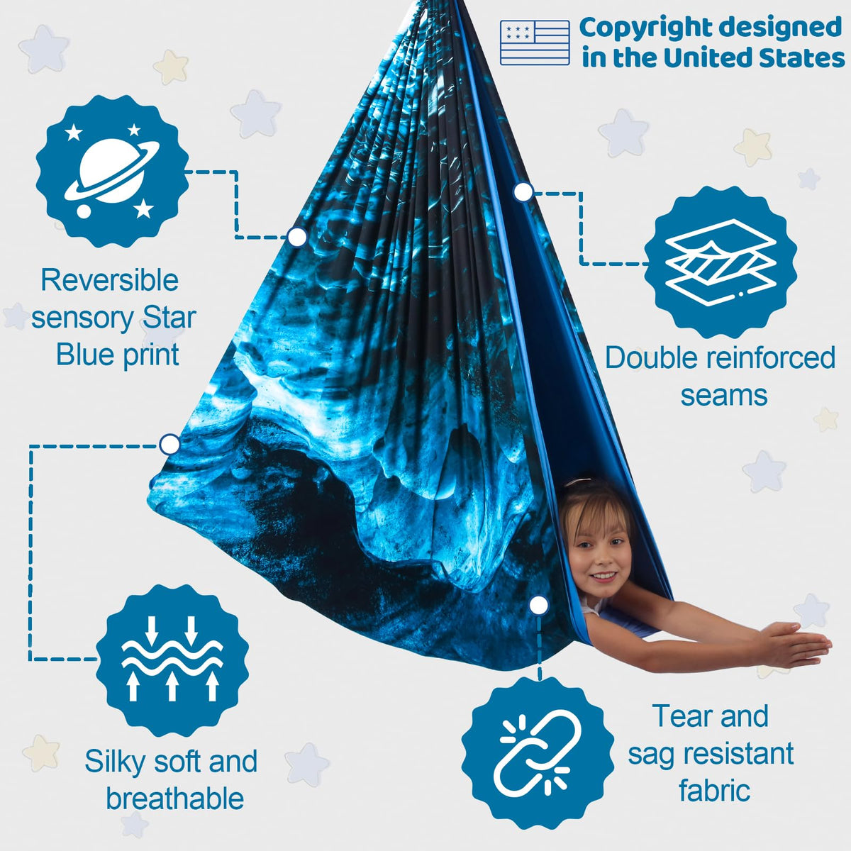 HiCamer 360-degree swivel hanger demonstrates versatile swinging directions for different experiences.