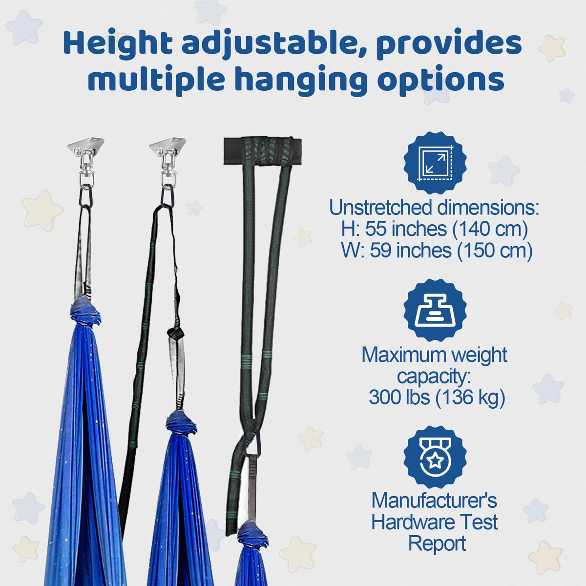HiCamer hugging-design swing offers secure comfort for kids and adults