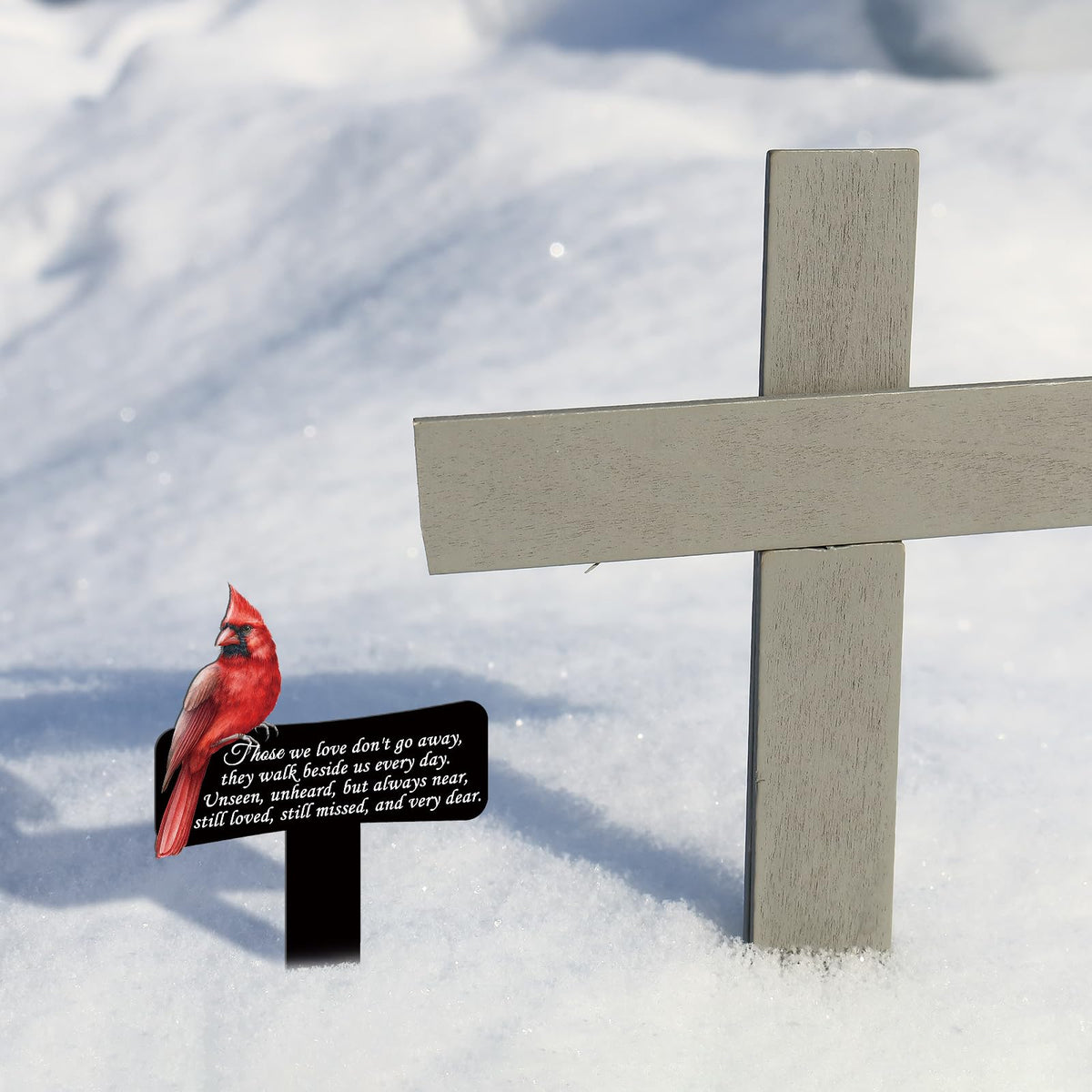 Hicarer iron galvanized grave marker measures 11.81 by 7.87 inches for outdoor durability.
