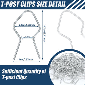 Hicarer 11-gauge galvanized steel clip securing wires