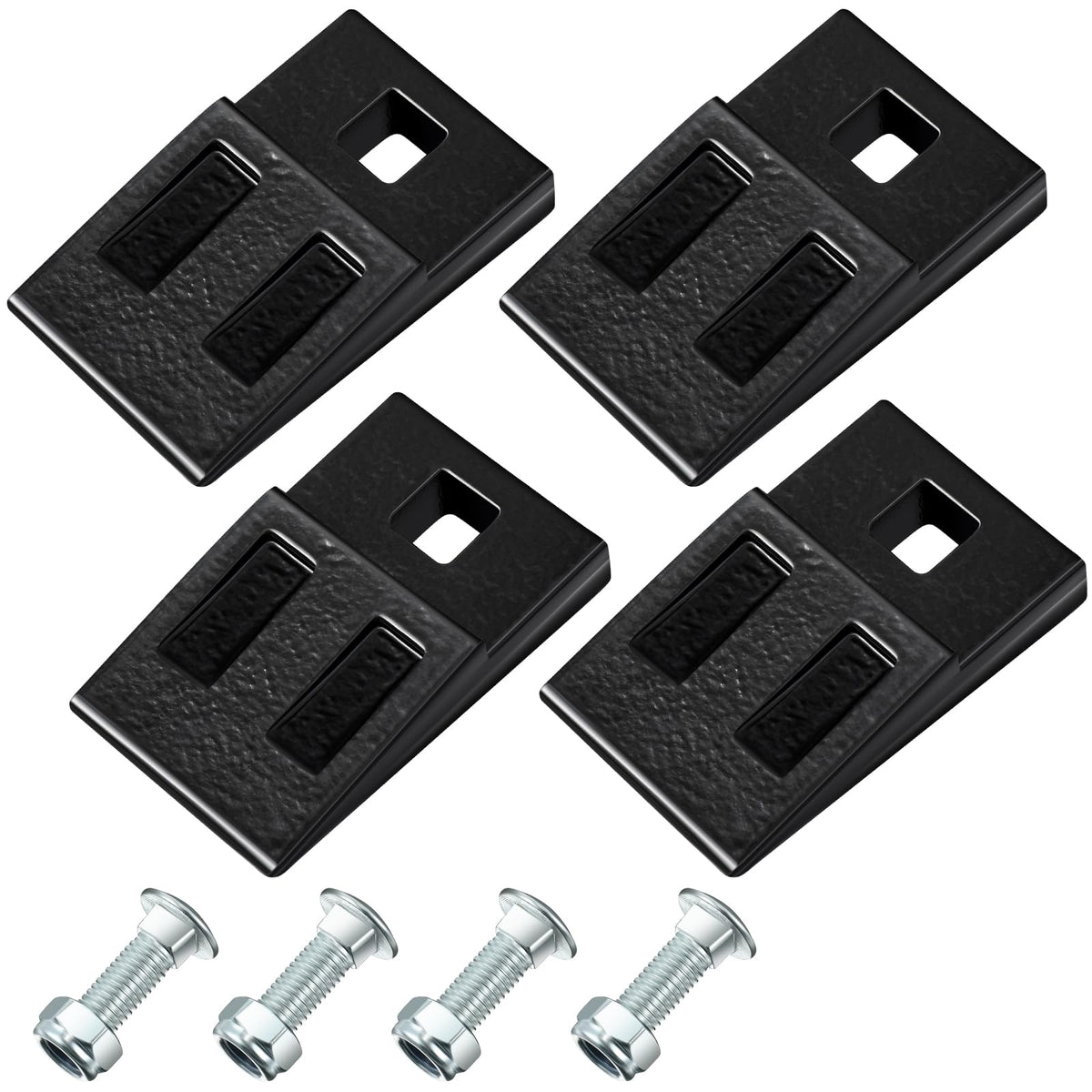 Hicarer 4-pack 3-point auger cutting edge replacements for heavy-duty post hole diggers