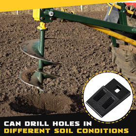 Hicarer carbon steel auger teeth resist rust and wear