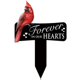 Hicarer Cardinals grave marker metal stake for durable outdoor memorials.