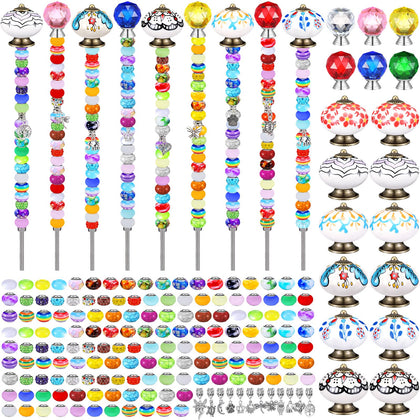 Hicarer DIY Fairy Wand Kit adds color to garden borders with beaded stakes.