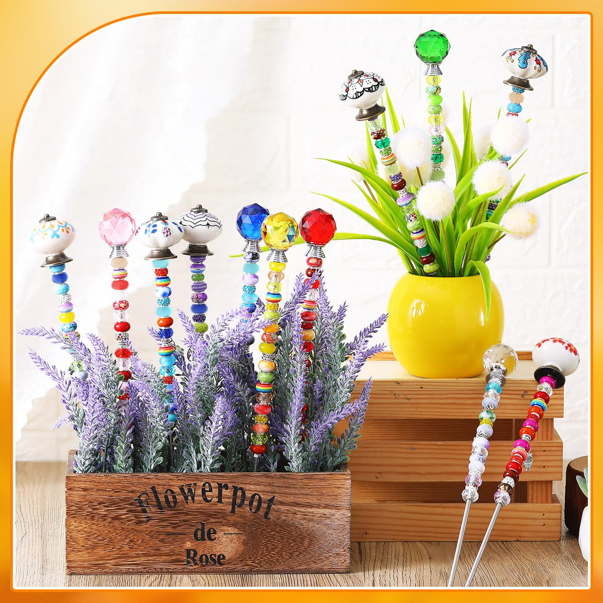 Hicarer DIY Fairy Wand Kit large-hole beads enable customizable color.