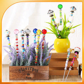 Hicarer DIY Fairy Wand Kit large-hole beads enable customizable color.