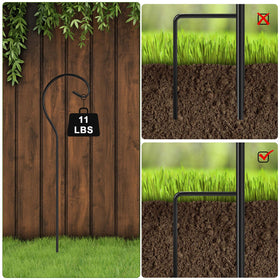 Hicarer easy-assembly shepherd hook for quick setup
