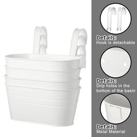 Hicarer hanging planter hook assembly for easy mounting