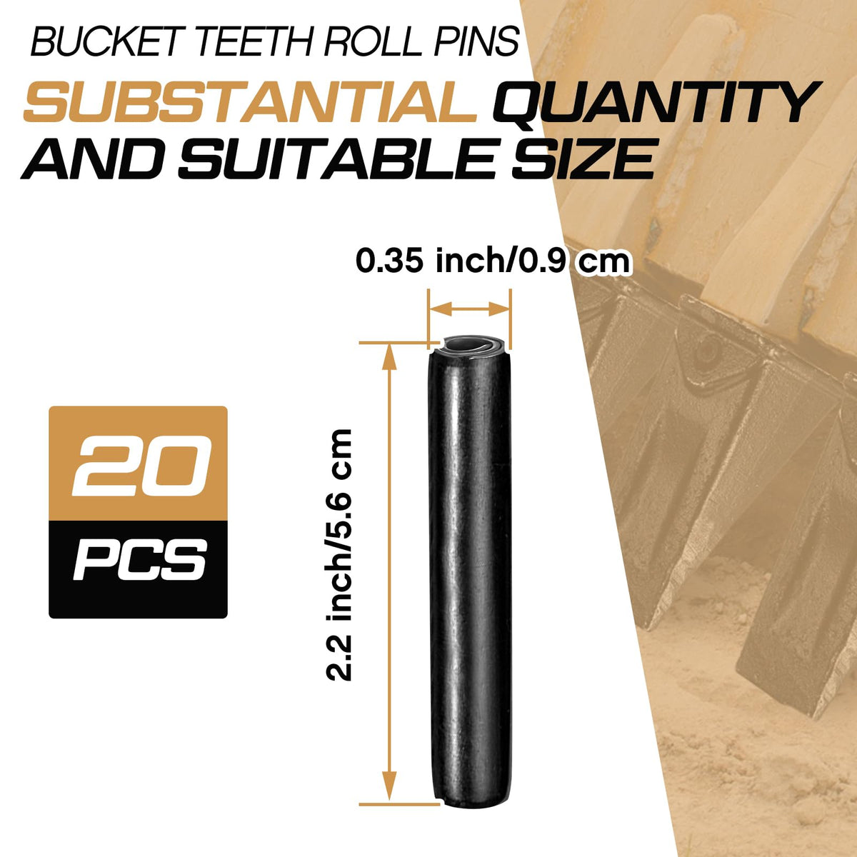 Hicarer X156-compatible pin for quick replacement on Hensley systems