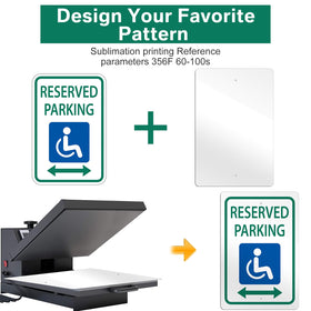 Hicarer parking sign blank 12x18 inches for DIY installations
