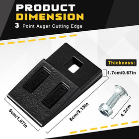 Hicarer screws and hardware for secure auger edge installation