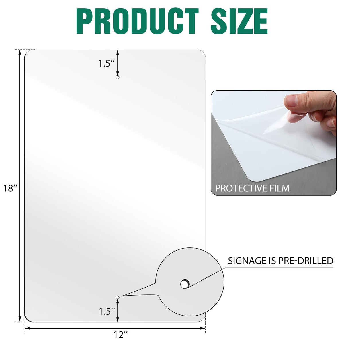 Hicarer sublimation-ready aluminum sign blank for vibrant outdoor prints