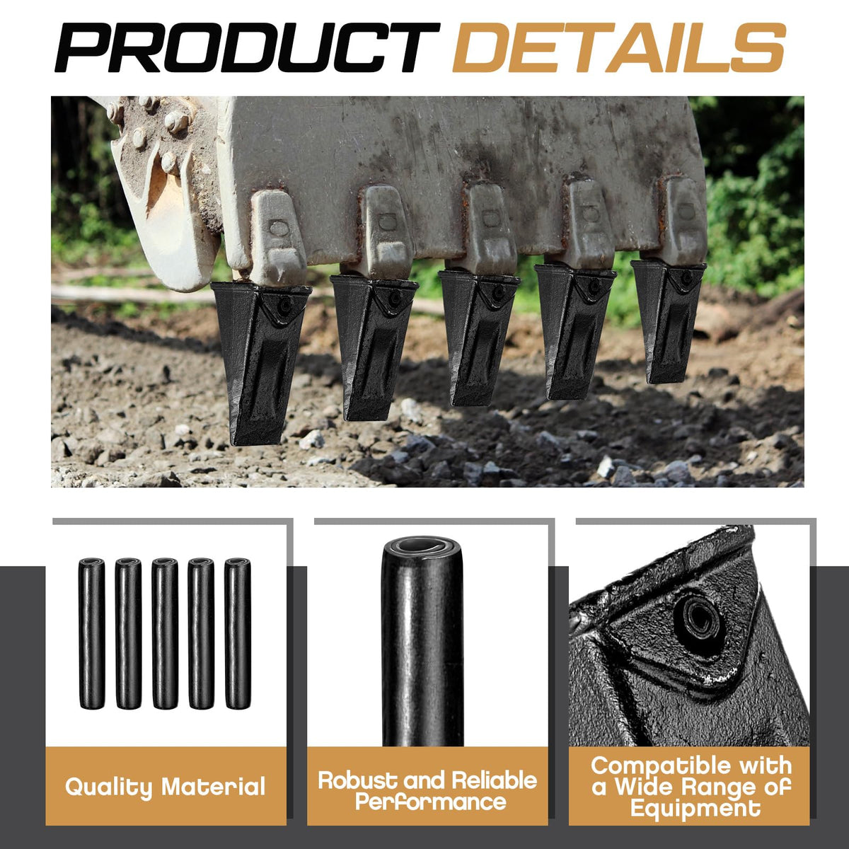 Hicarer Takeuchi TB135-compatible pin simplifies field maintenance